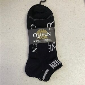 QUEEN Black Casual Socks for Everyday Wear